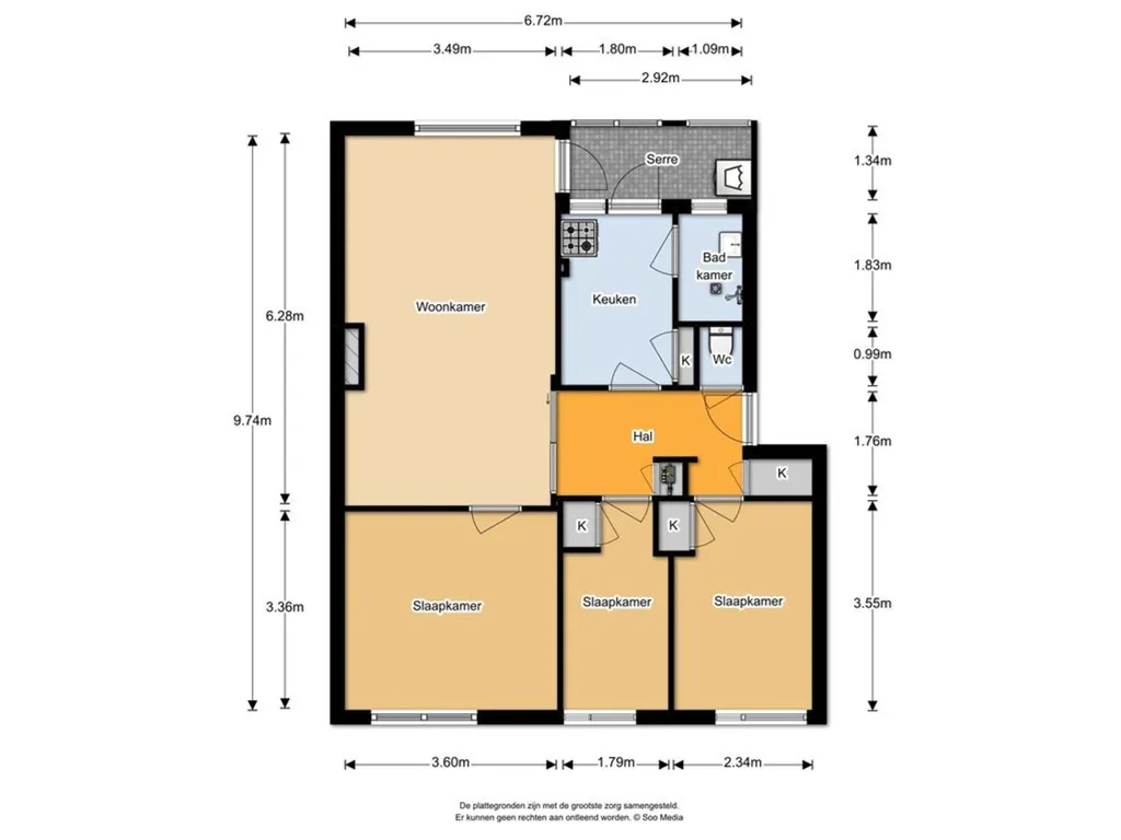 Plaan - Apartment with Loggia in Amsterdam-Oost