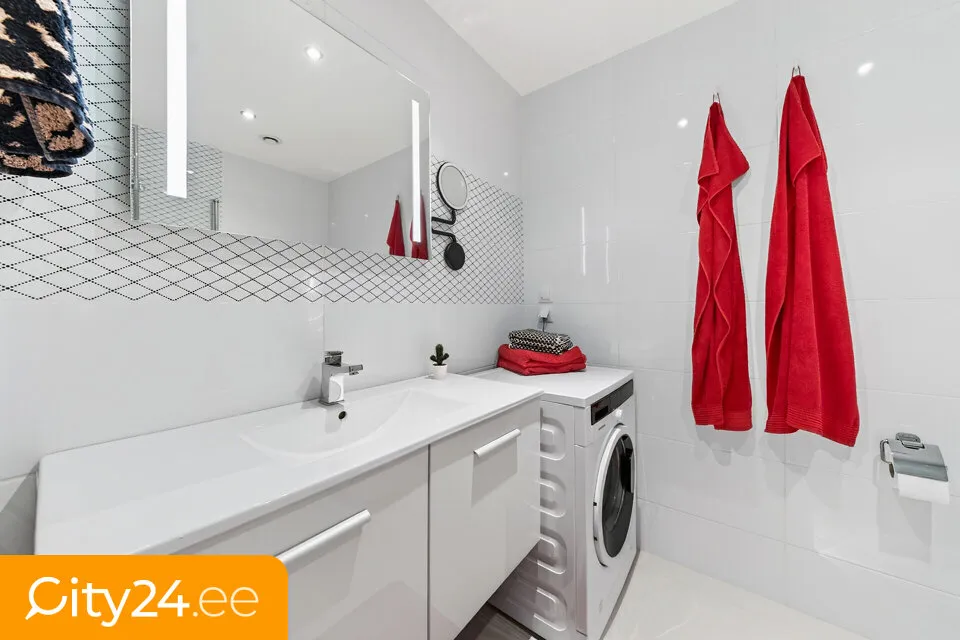 Salles de bain - Modernised Flat with Sea View in Pirita, Tallinn