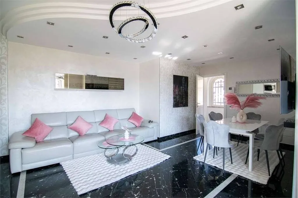 Living Room - Luxury Villa with Private Garden in Boltiere