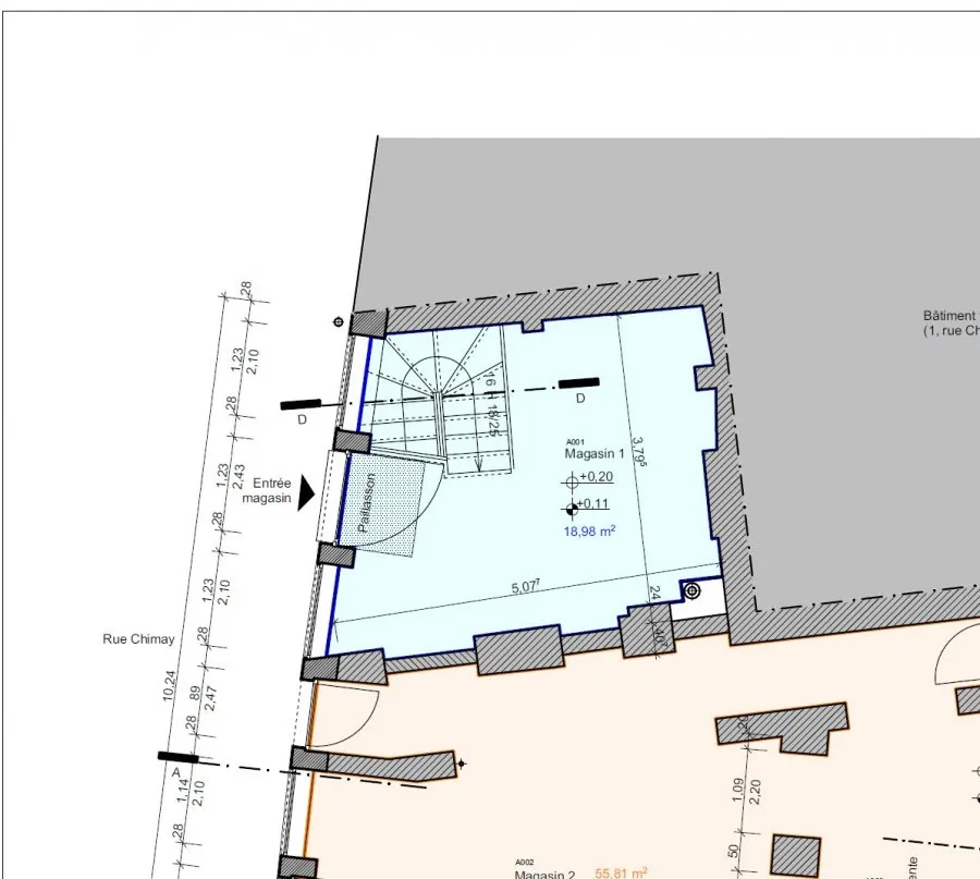 Plan - Local Commercial en Centre-Ville de Luxembourg