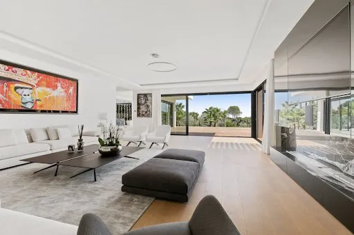 Séjour - Villa Prestigieuse avec Piscine à Mougins