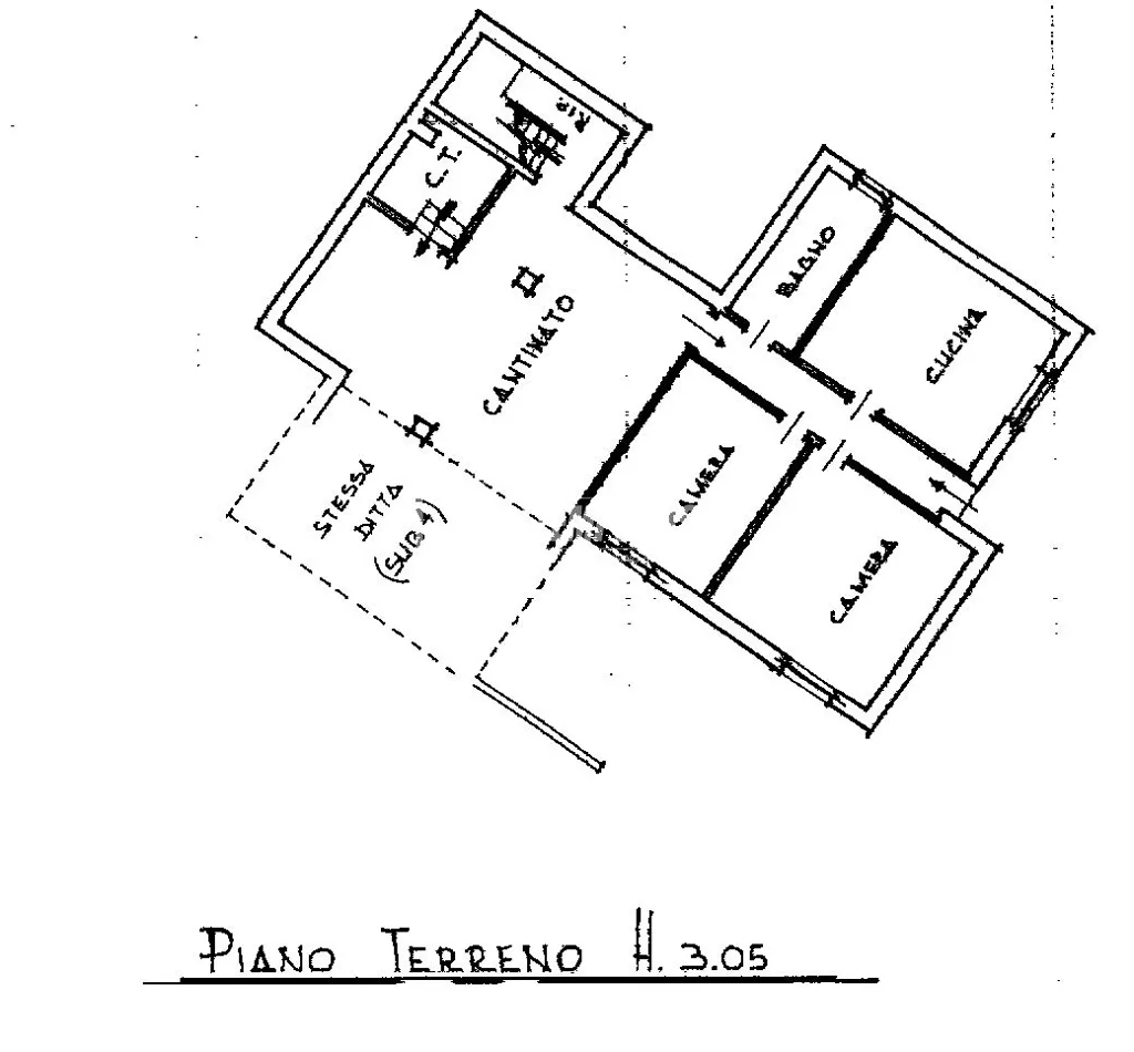 Plan - Villa with Private Garden in Caluso