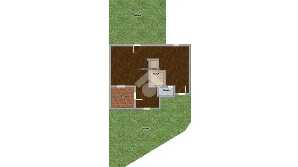 Floor Plan - Terraced Villa with Private Garden in Cerisano