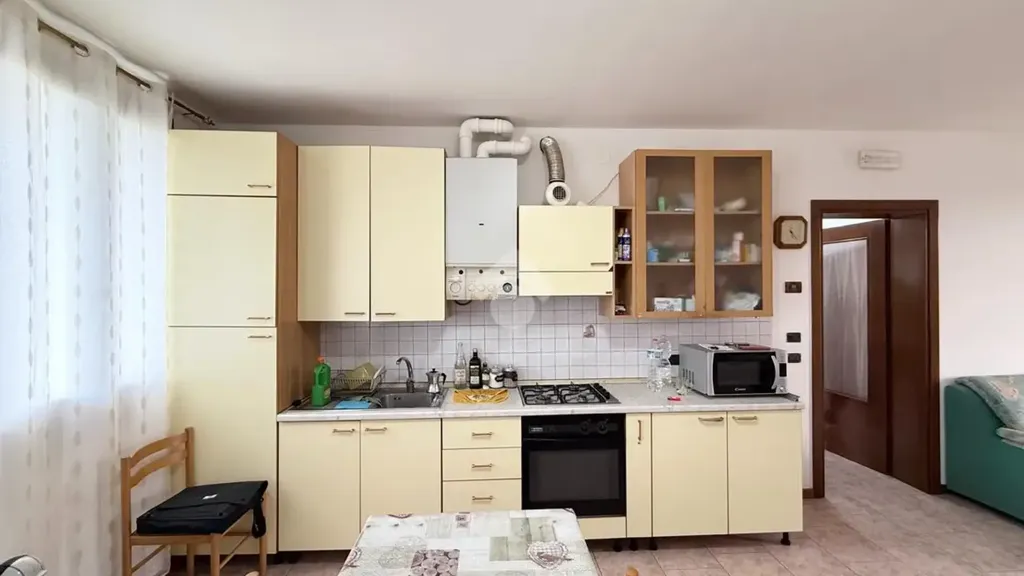 Köök - Three-Bedroom Apartment with Private Terrace in Teolo
