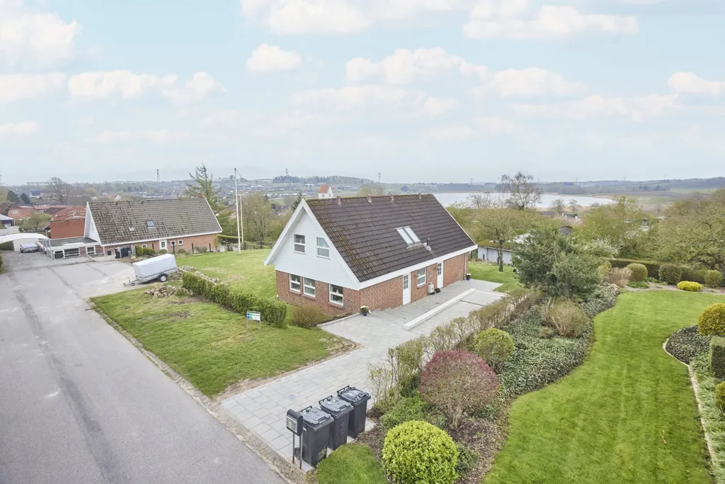 Vue aérienne - Detached Villa with Large Garden in Tjele