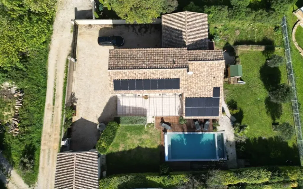 Õhuvaade - Bastide with Pool near Uzès
