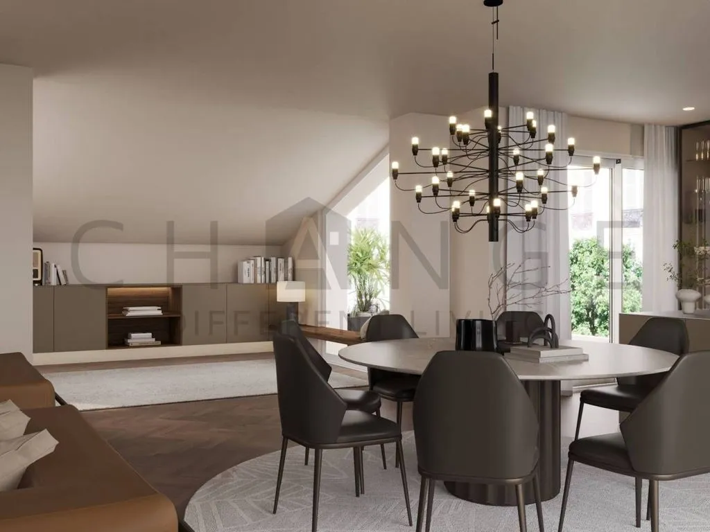 Söögituba - Penthouse with Terraces in Abano Terme