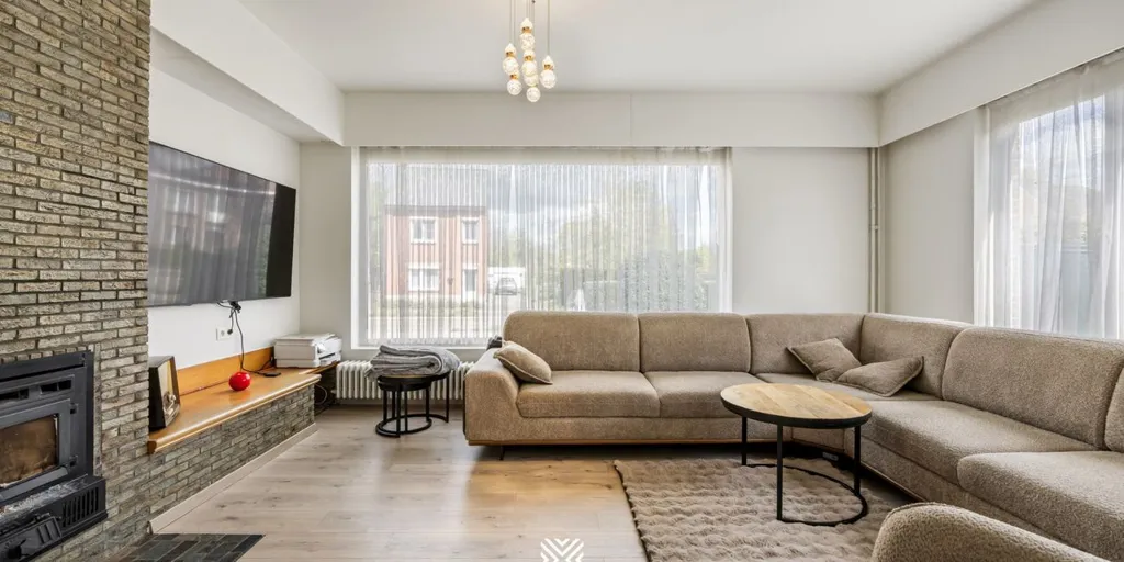 Living Room - Open Plan House with Garden in Zonhoven