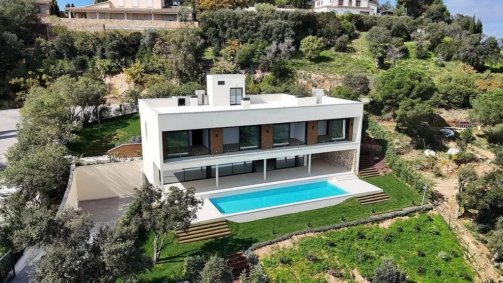 Vue aérienne - Newly Built Villa with Sea Views in Platja d'Aro