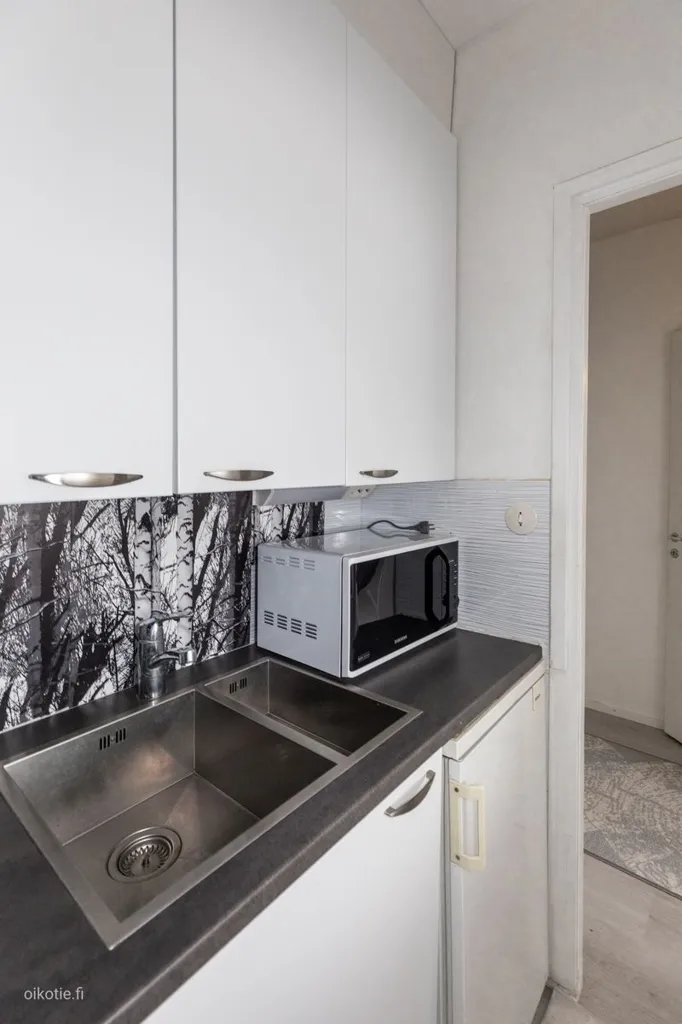 Köök - Modern Studio Flat with Balcony in Heinola Centre