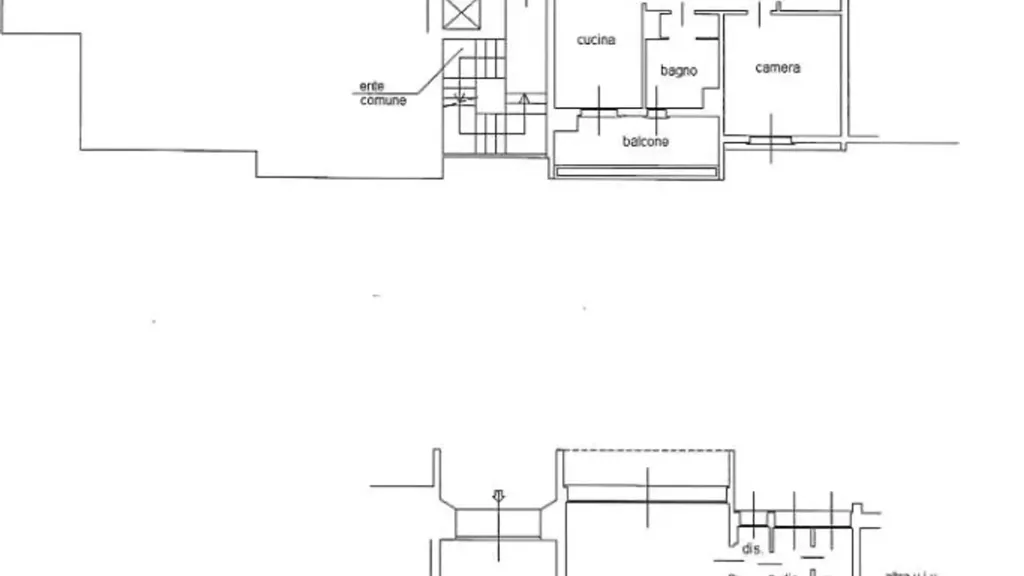 Plan - Apartment with Three Entrances in Basiglio