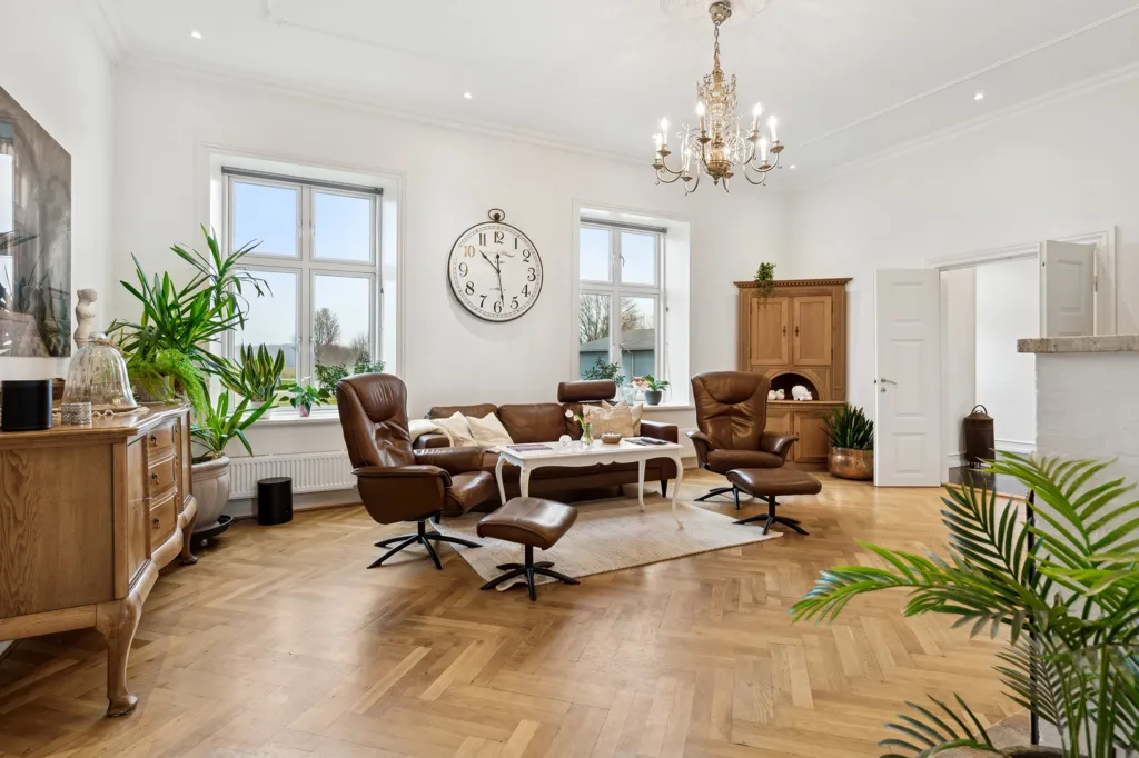 Living Room - Historic Manor with Garden in Midtsjælland