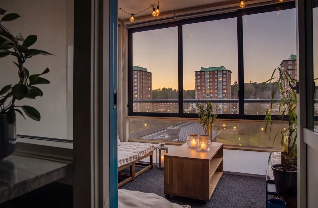 Balcon - Spacious Two-Bedroom with Balcony in Ruddalen