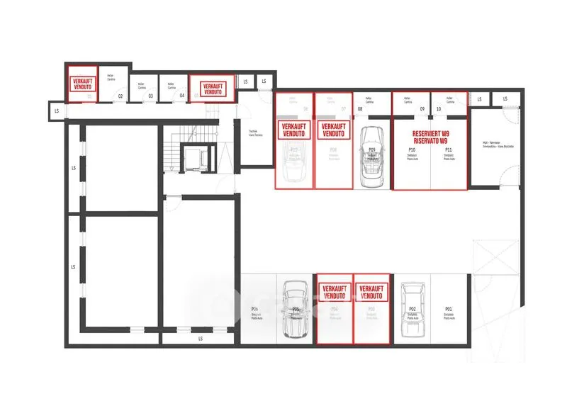 Plan - Modern Studio with Mountain View in Dobbiaco