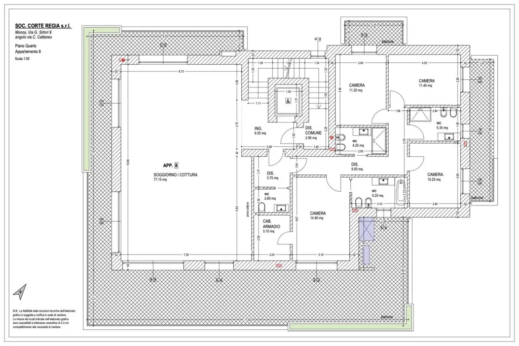 Plan - Luxury Penthouse with 360° View in Monza