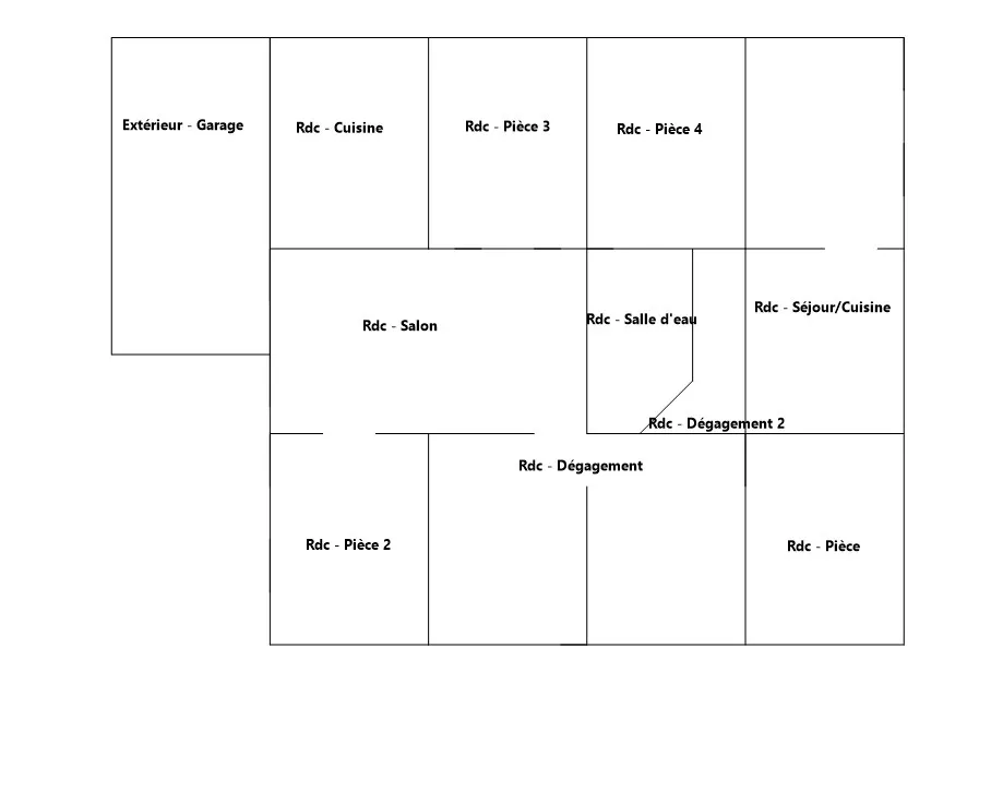 Plan - Maison à rénover avec véranda à Thenac