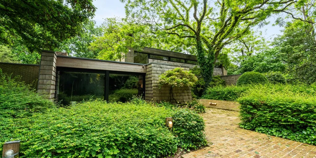 Jardin - Villa Architecturale avec Vue sur le Paysage à Meulebeke