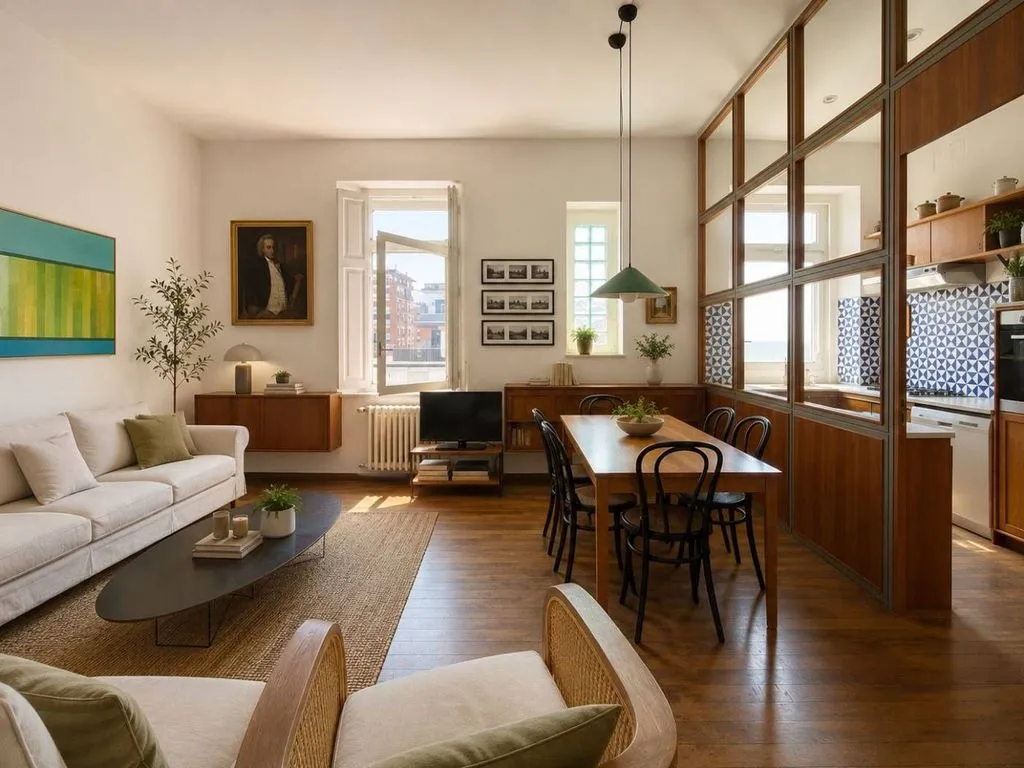Séjour - Luxury Flat with Terrace in Salerno
