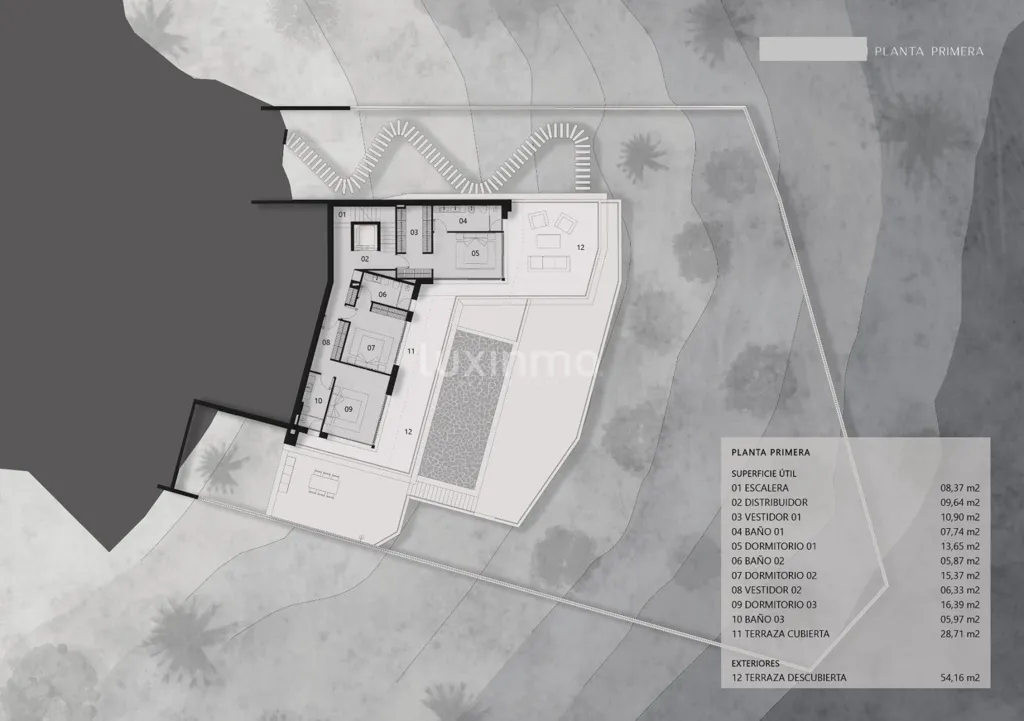 Planimetria - Modern Villa with Sea View in Altea
