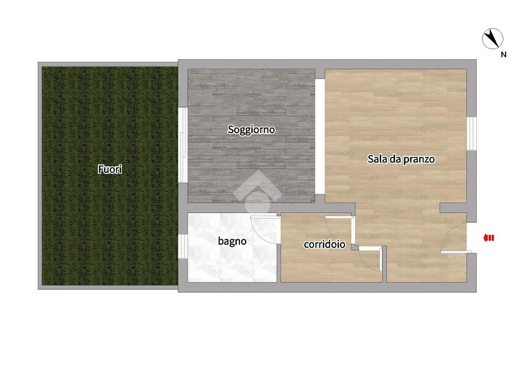 Plan - Independent House with Garden in Prato