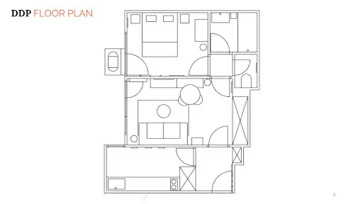 Plan - Appartement Meublé avec Ascenseur à Paris 15e