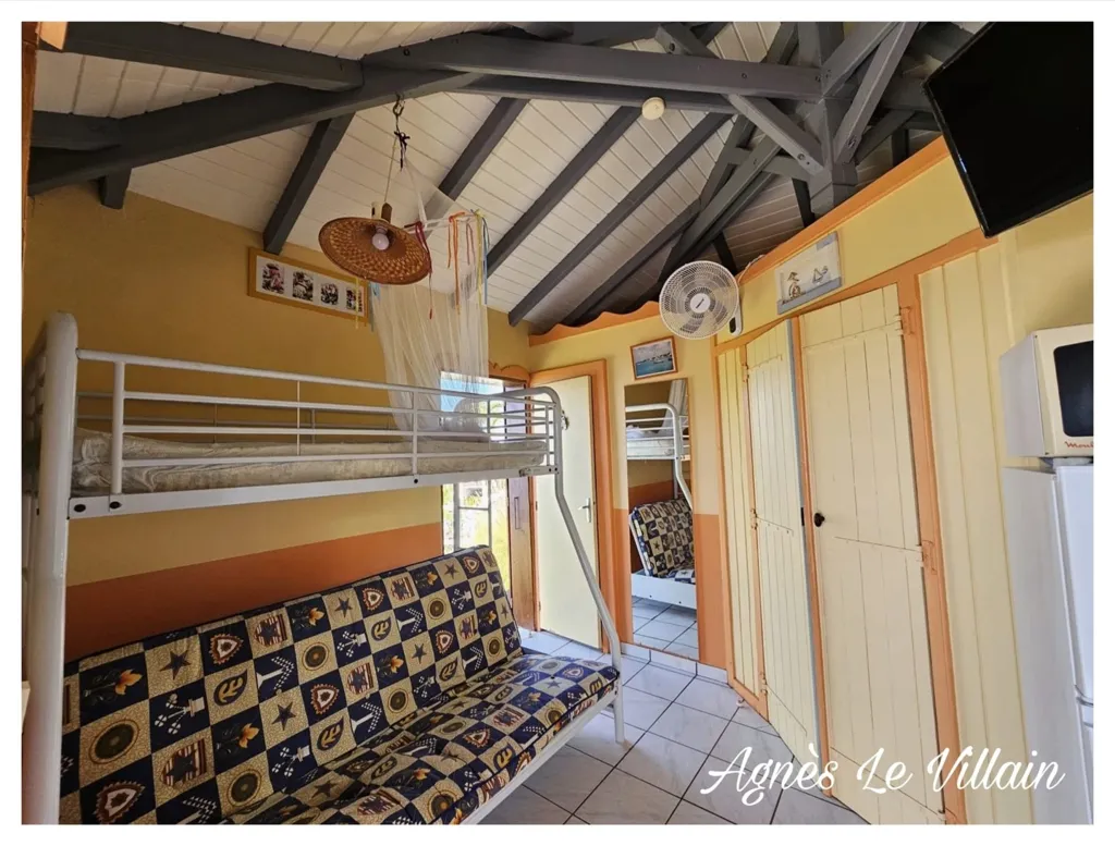 Chambres - Maisonnette T2 Vue Mer avec Piscine en Copropriété