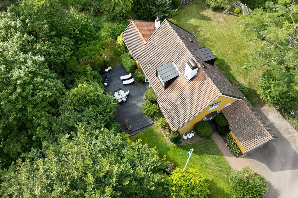 Vue aérienne - Classic Villa with Parkett Floors in Kalmar