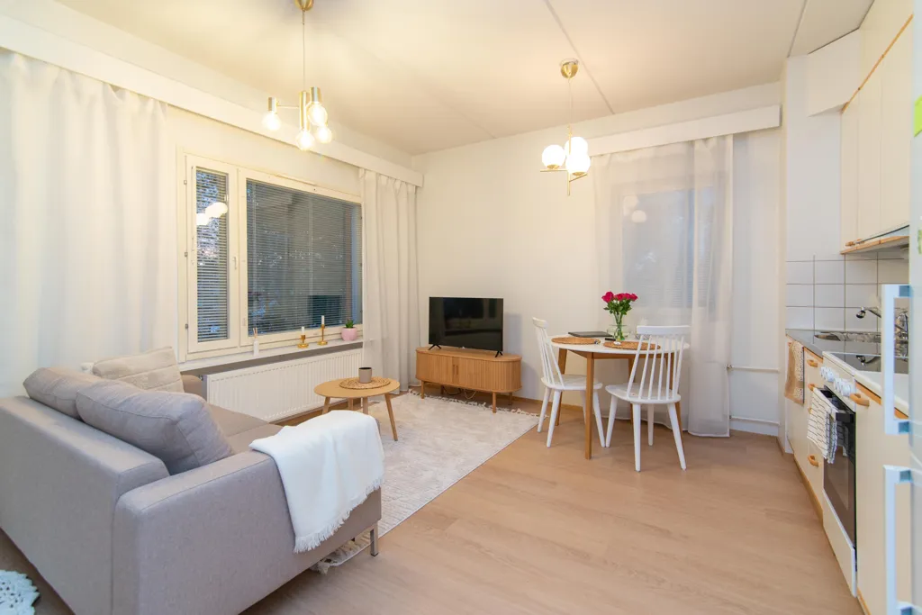 Séjour - Modern Apartment with Balcony in Kaijonharju, Oulu