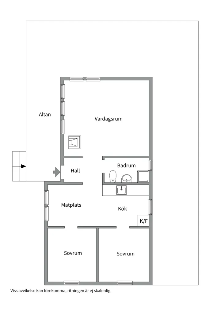 Plan - Cottage with Guesthouse in Ribbingebäck