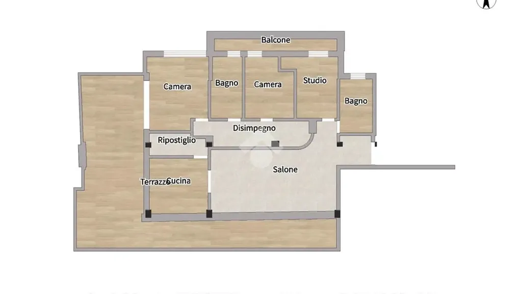 Plan - Panoramic Penthouse with Terrace in Commenda, Rende