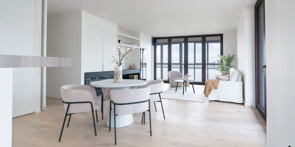 Söögituba - Luxury Apartment with Scheldt View in Antwerp
