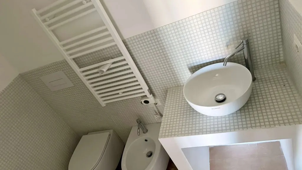 Bathrooms - Villa Portion with Private Garden in Perugia