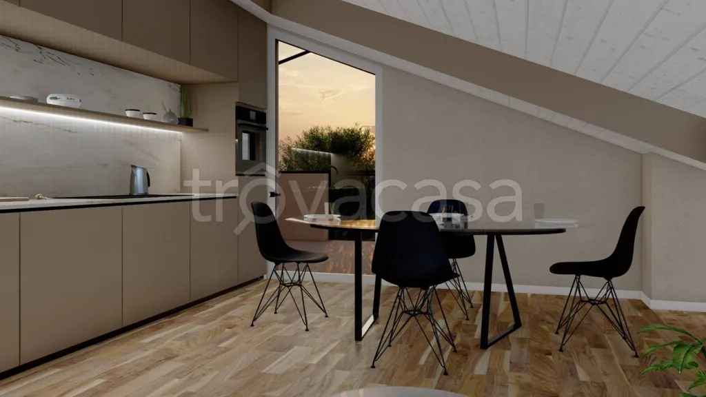 Salle à manger - Retrofitted Mansard Apartment with Balcony in Bra