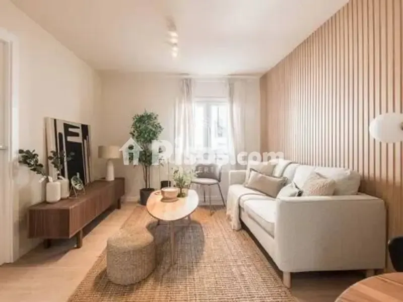 Living Room - Modern Flat with Balcony in Guindalera