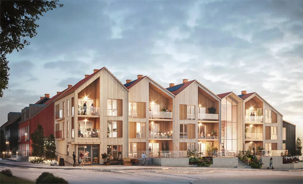 Modern Flats with Inner Courtyard in Båstad