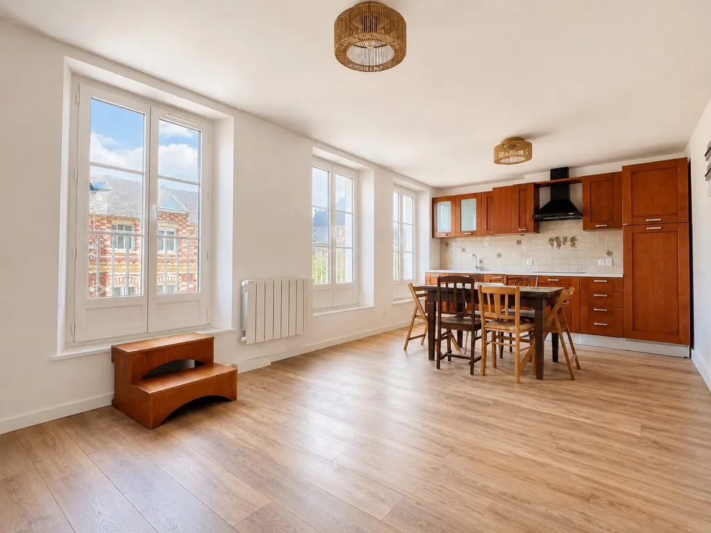 Cucina - Renovated Flat with Sea View Balcony in Ault