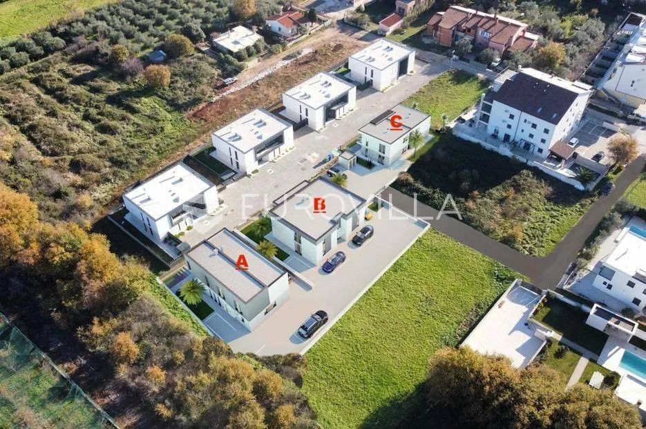 Vista aerea - Modern Apartment with Garden in Ližnjan