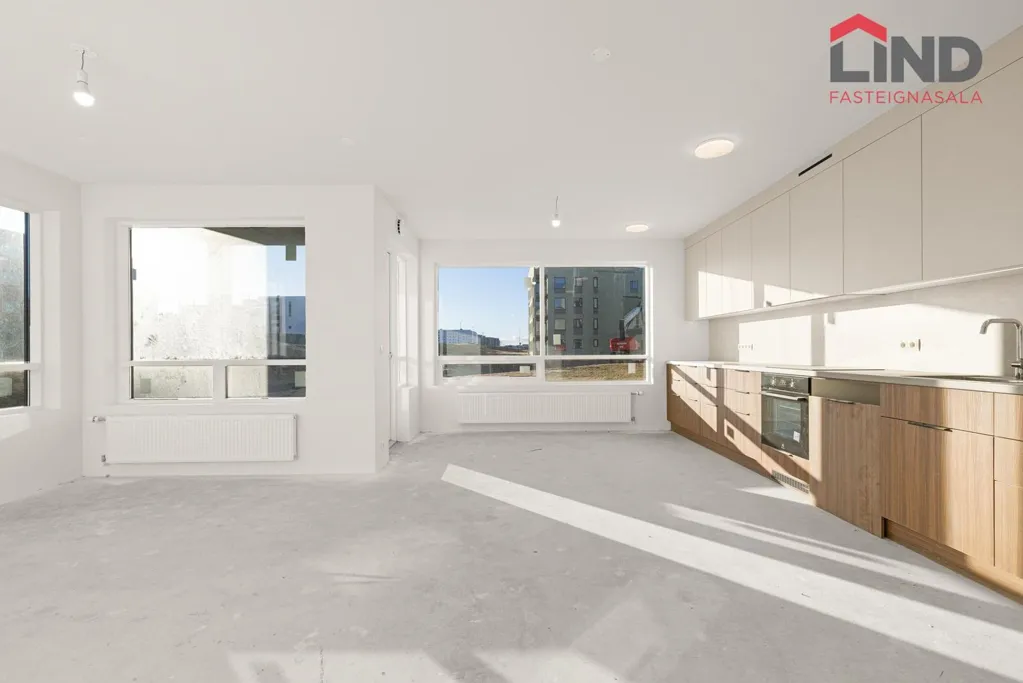 Köök - New Apartment with Elevator in Skarðshlíðarhverfi