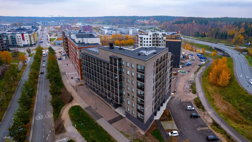 Õhuvaade - Modern Studio with Balcony in Espoo Kokinniitty