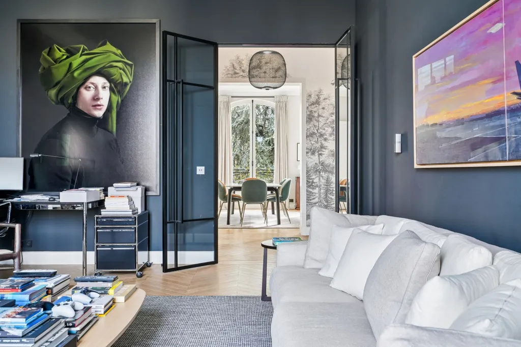 Séjour - Appartement Luxueux Duplex à Neuilly-sur-Seine