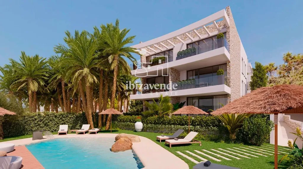 Piscine - New Build Apartment with Sea View in San Antonio