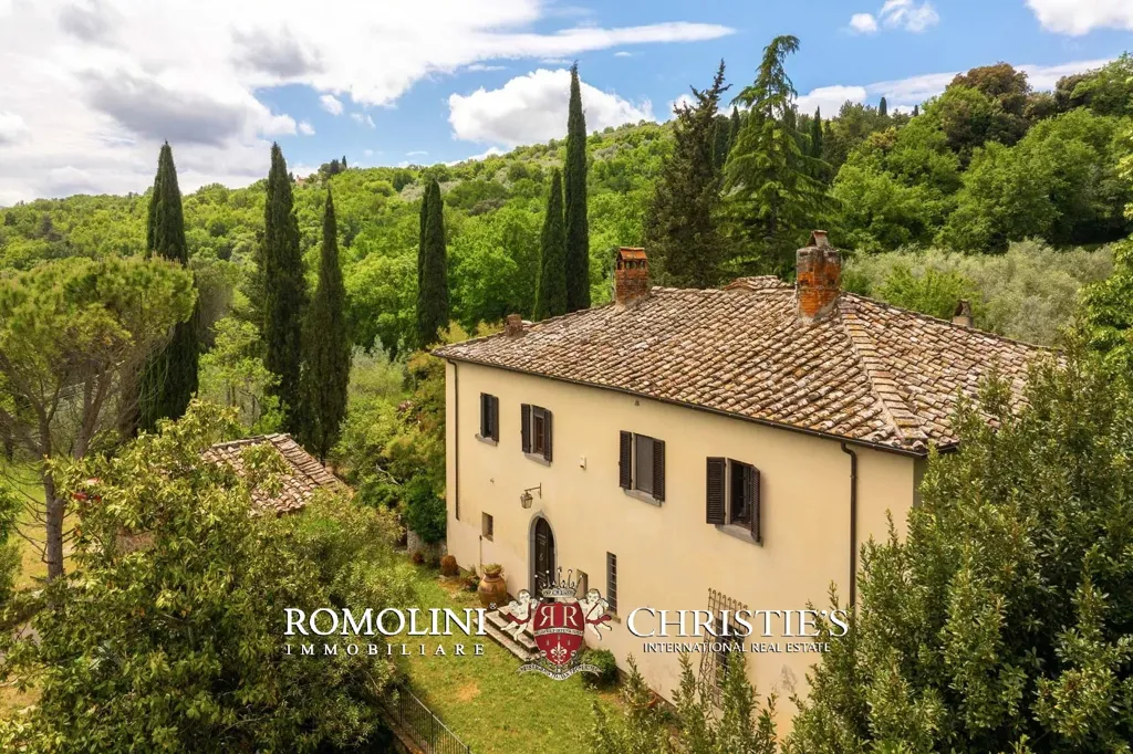 Vue aérienne - Historical Villa with Views of Arezzo