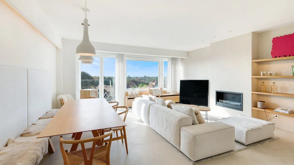 Séjour - Appartement Rénové avec Vues Panoramiques à Zoute