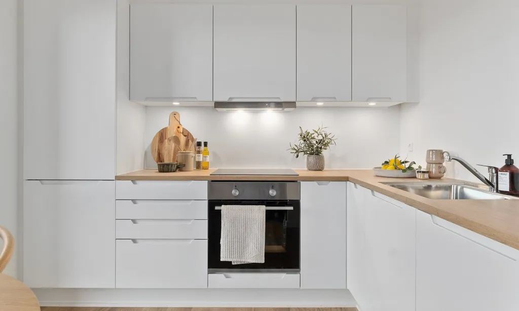 Cuisine - Apartment with Balcony in Banebyen