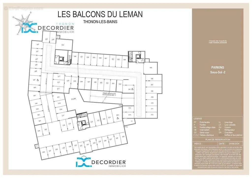 Plaan - Attic 4-Bedroom with Terrace in Thonon-les-Bains
