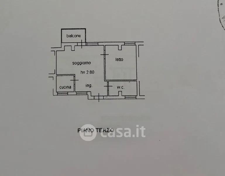Planimetria - Seafront Apartment with Balcony in Senigallia