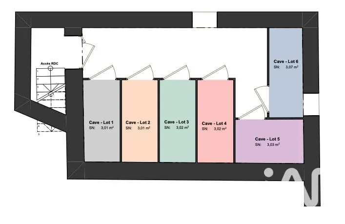 Plan - Appartement T3 Rénové à Vaulx-Milieu