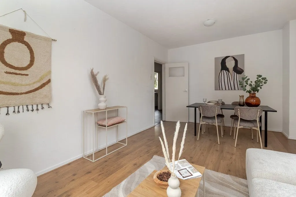 Living Room - Corner Apartment with Glacis View in Sint Pieter