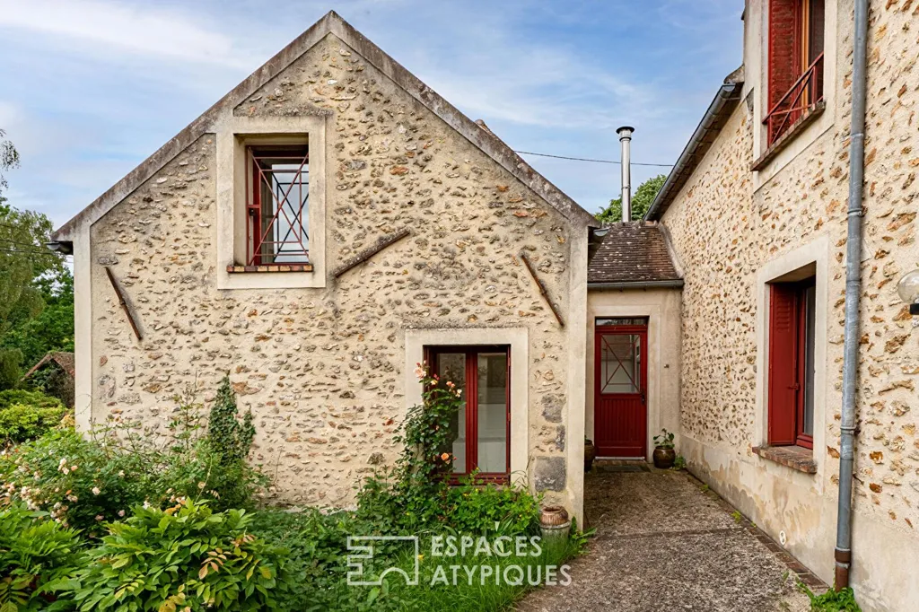 Extérieur - Maison de Caractère avec Terrasse à Sainte-Mesme