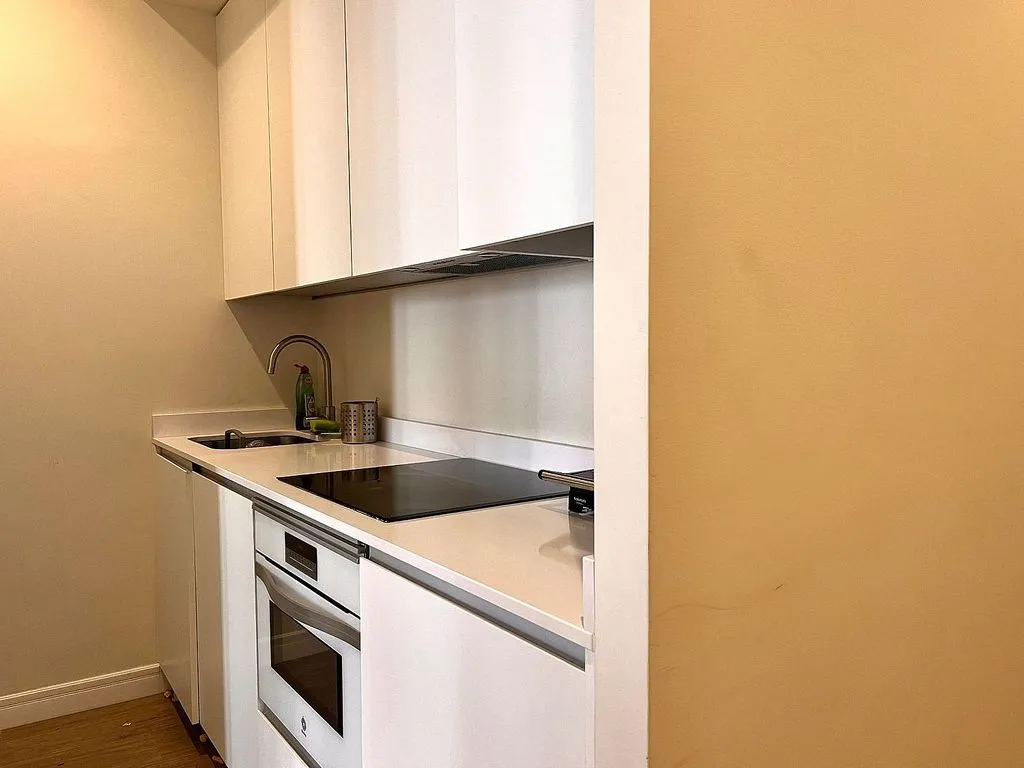 Köök - Amueblado Flat with Terrace in Madrid Centre